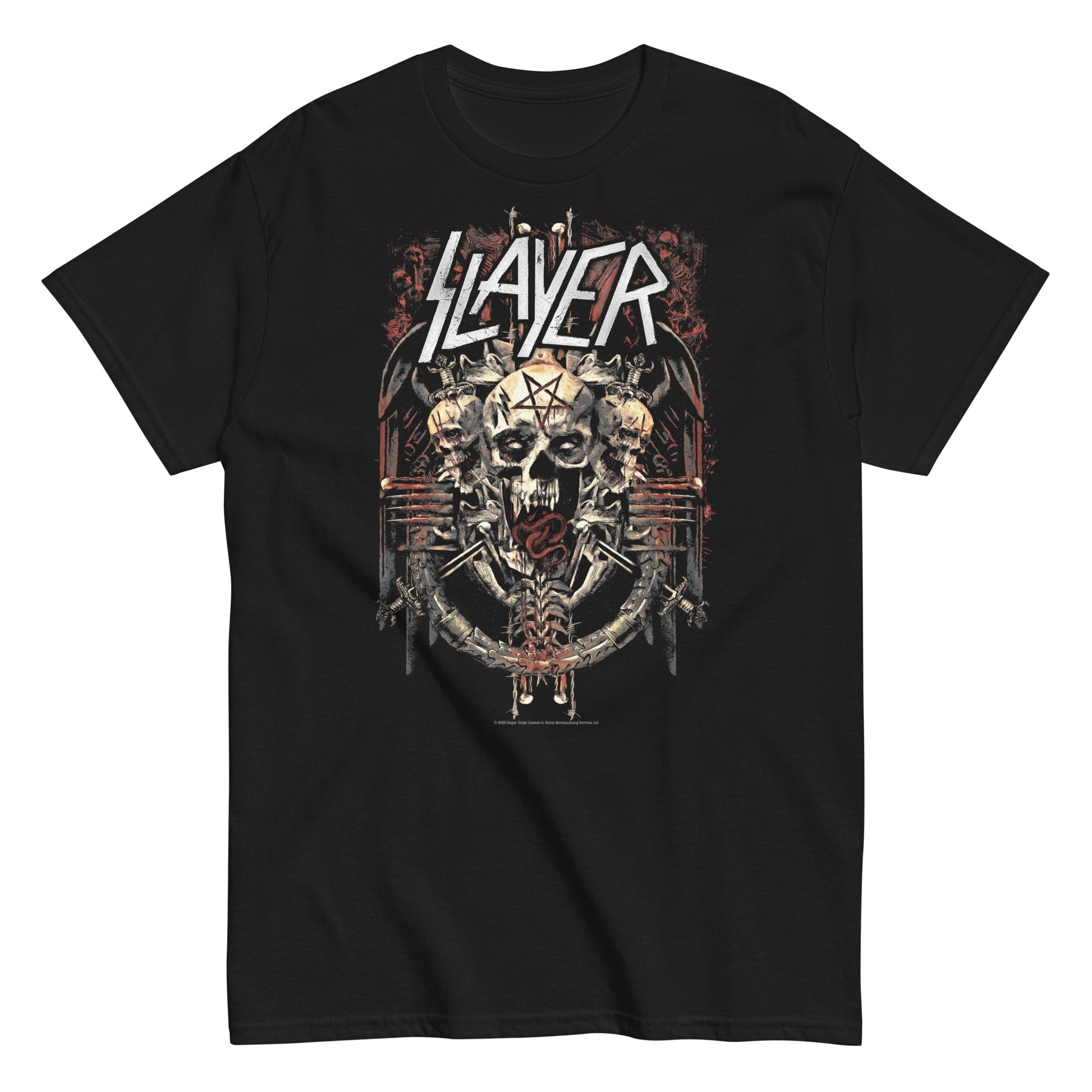 Slayer - Triple Skull T Shirt