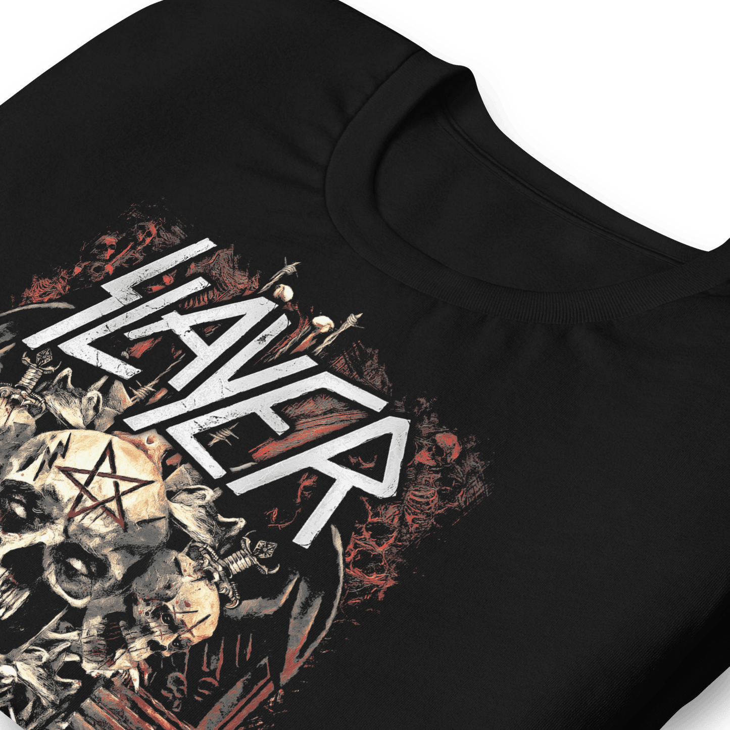 Slayer - Triple Skull T Shirt