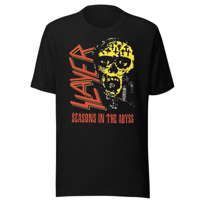 Slayer - Vintage 1990 Season's In the Abyss Jumbo Print T Shirt