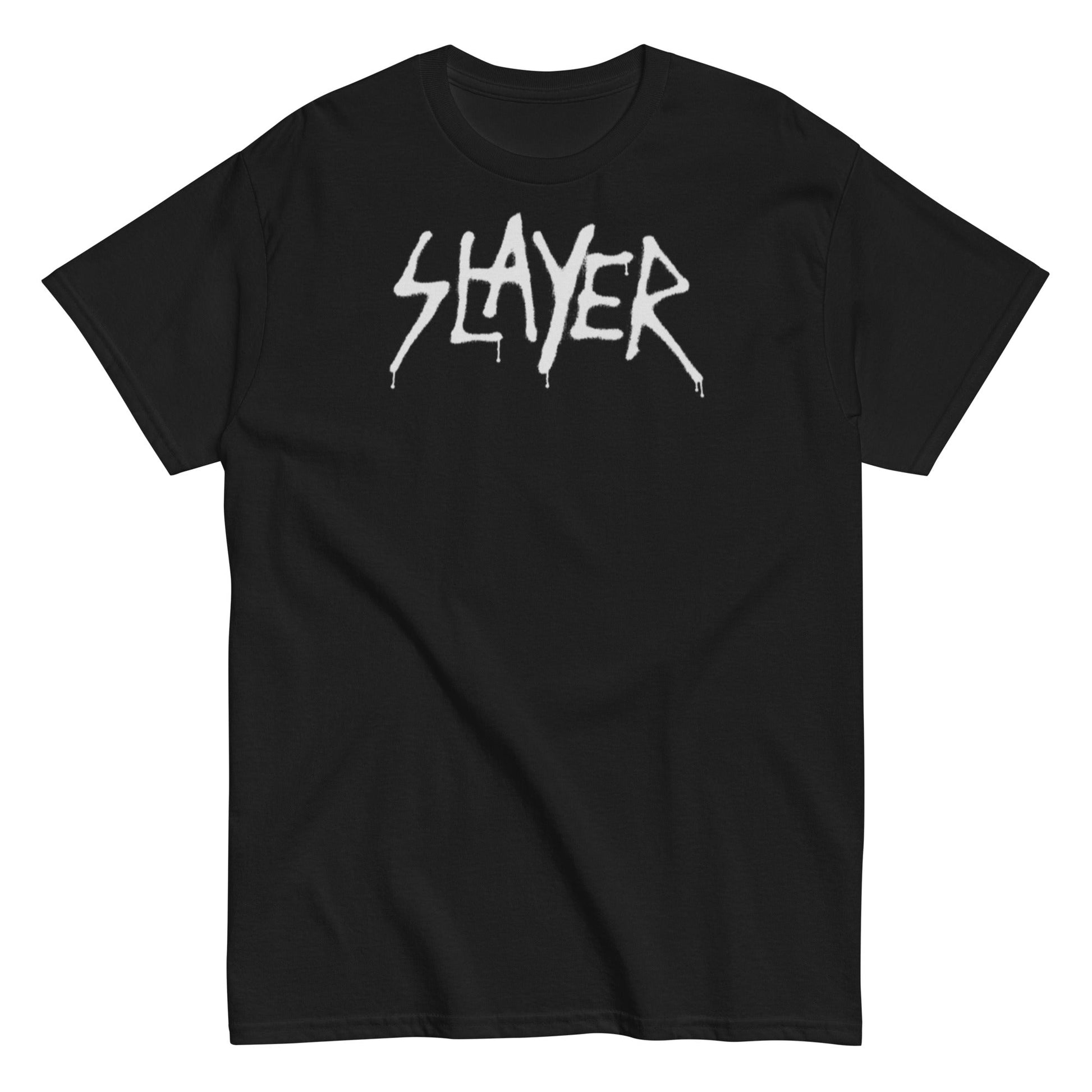 Slayer - White Drip Logo T Shirt