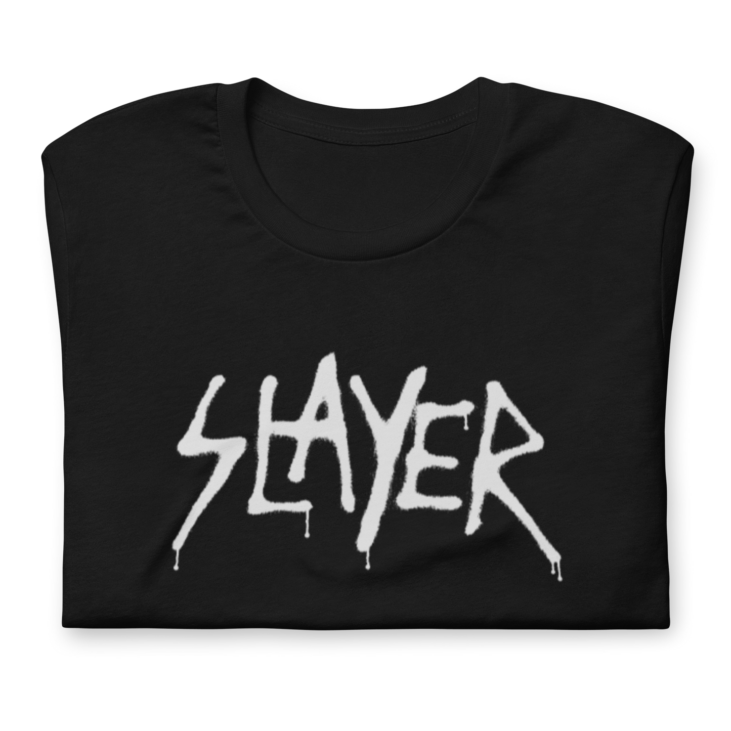 Slayer - White Drip Logo T Shirt