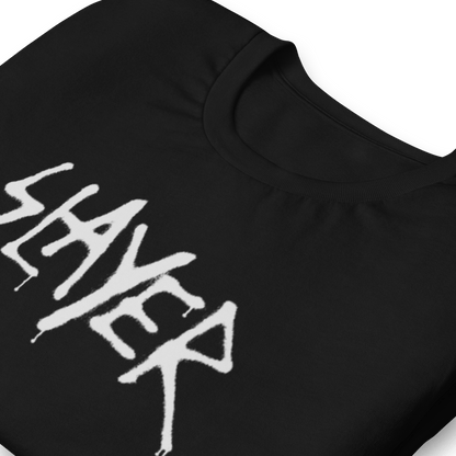Slayer - White Drip Logo T Shirt