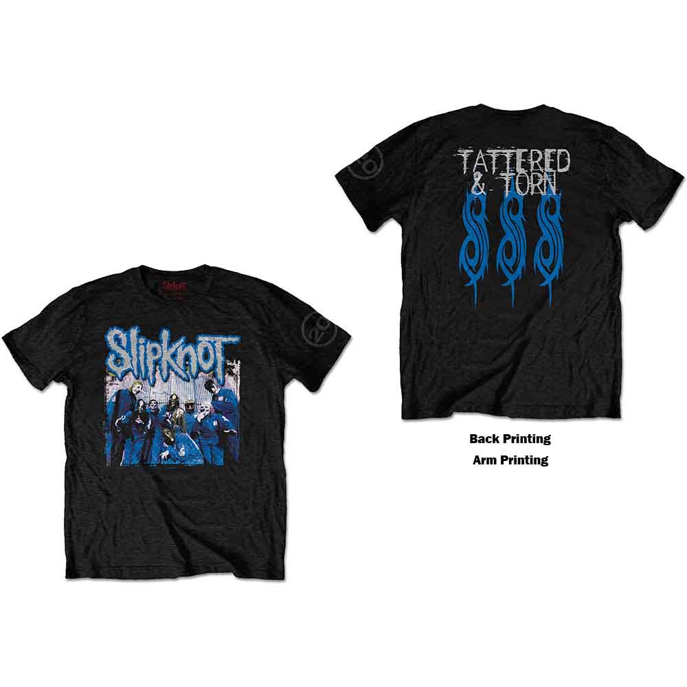 Slipknot 20th Anniversary Tattered & Torn Mens T Shirt