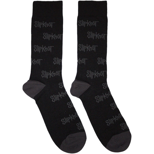 Slipknot All Over Print Logos Socks Black