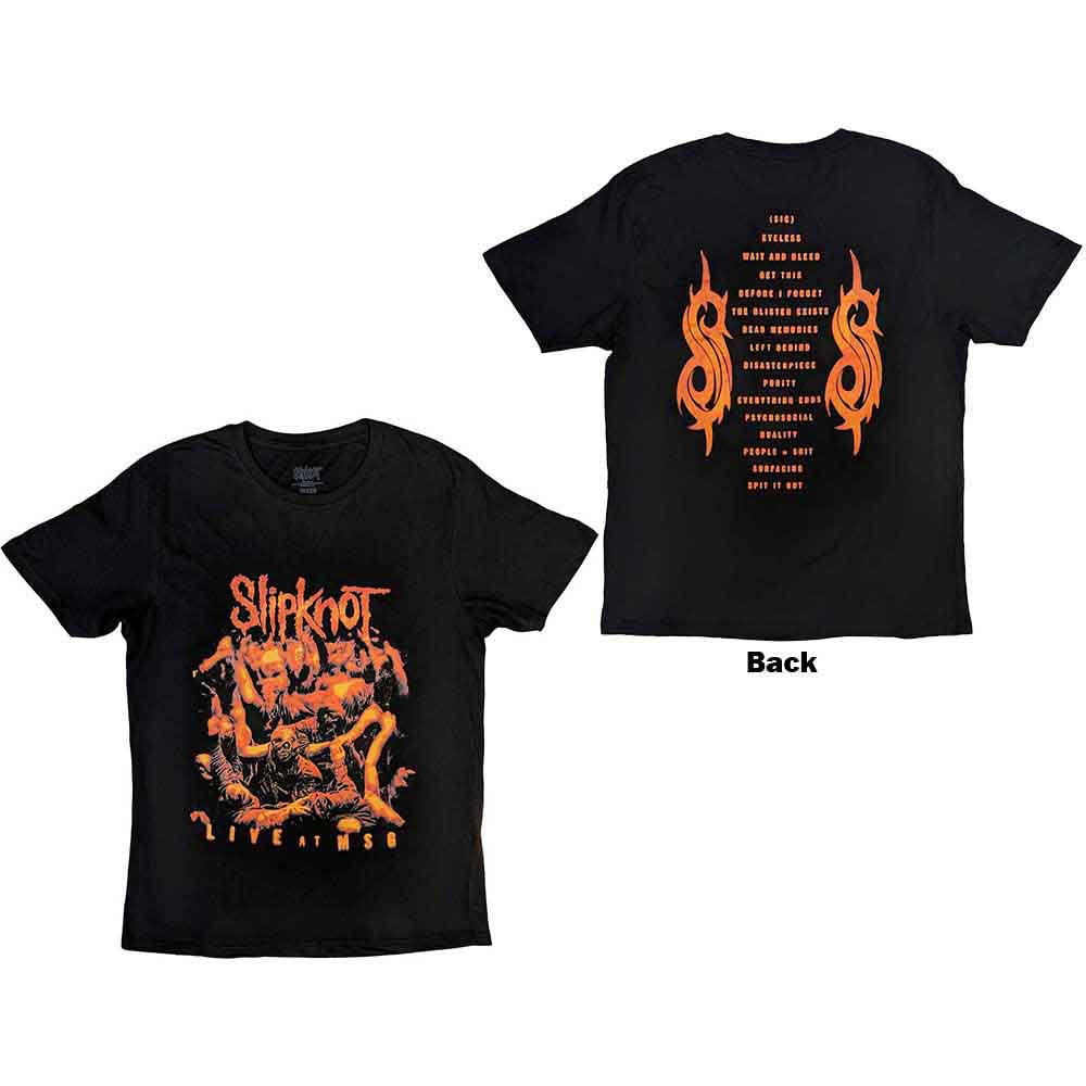 Slipknot Live at MSG Orange Mens T Shirt