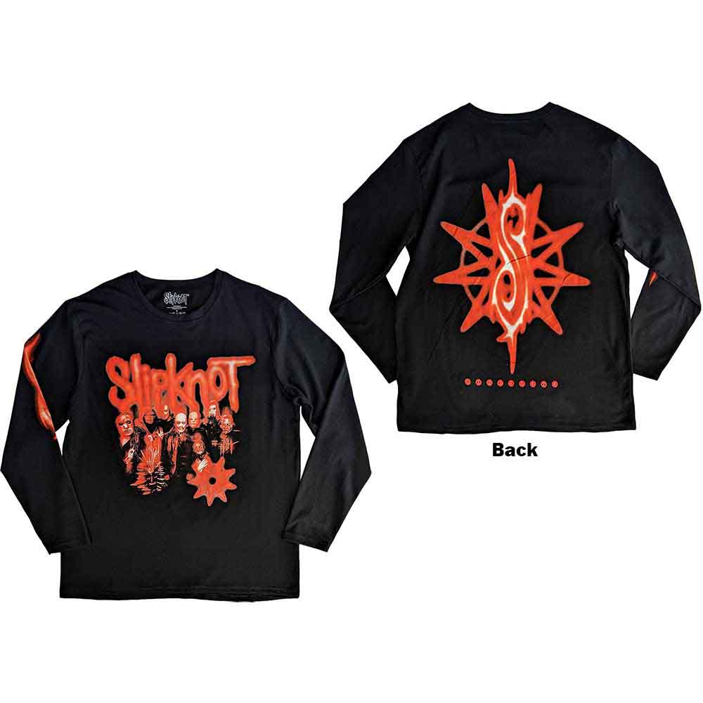 Slipknot The End So Far Group Photo Tribal-S Nonagram Long Sleeve Shirt