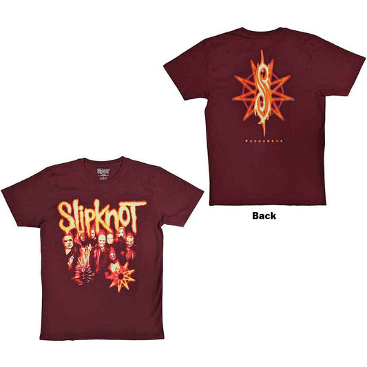 Slipknot The End So Far Group Photo Tribal S Nonogram Mens T Shirt