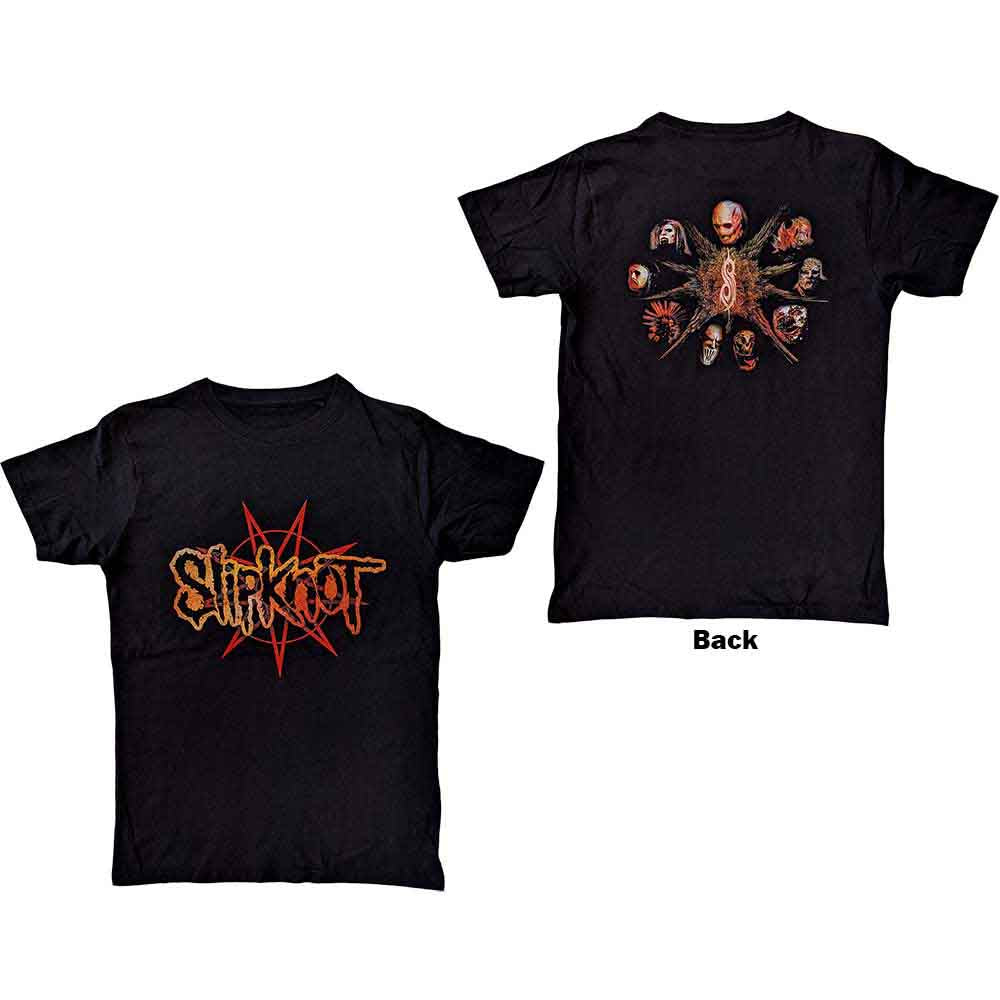 Slipknot The End So Far Pentagram Heads Mens T Shirt