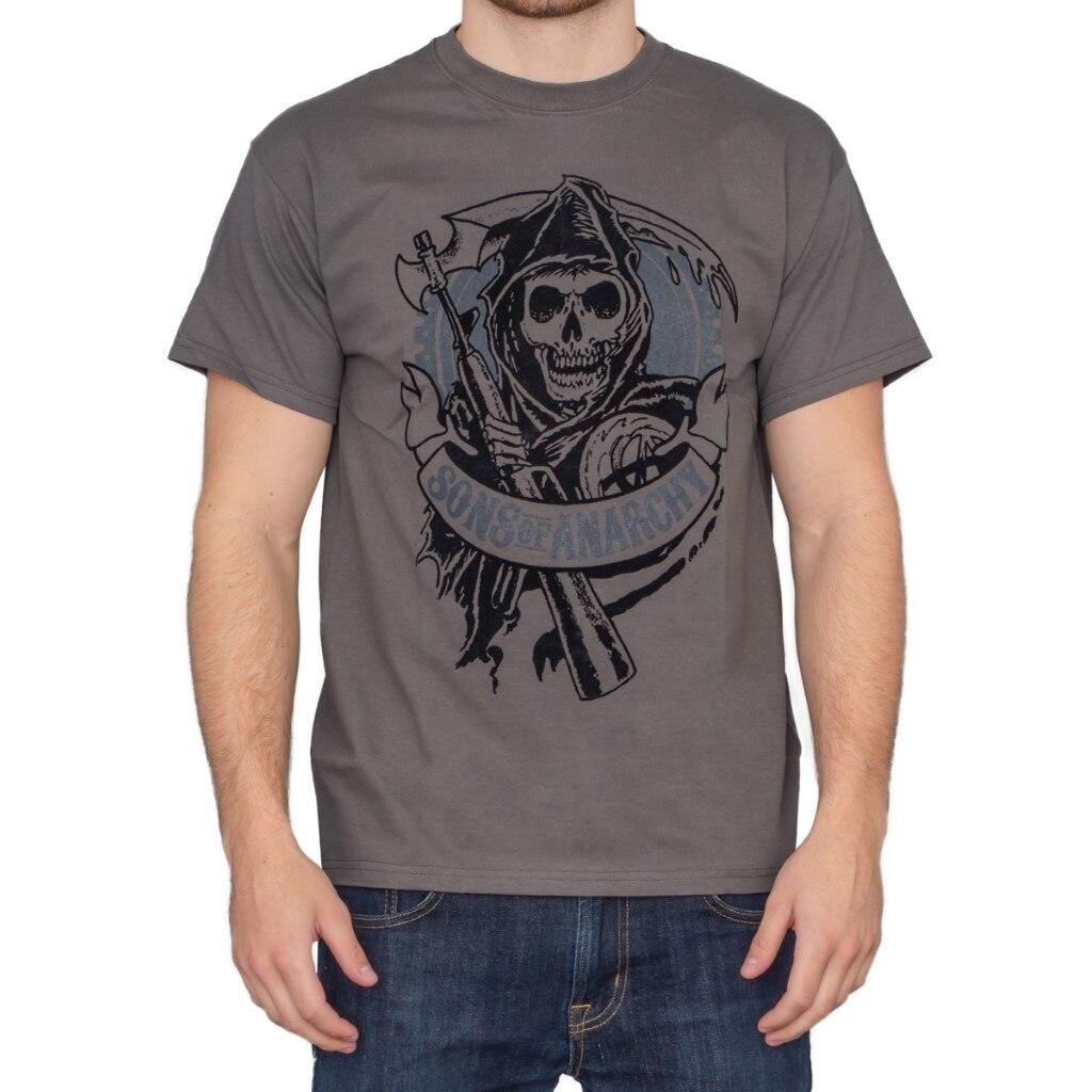 SOA Velvet Flocked Gear Logo T Shirt
