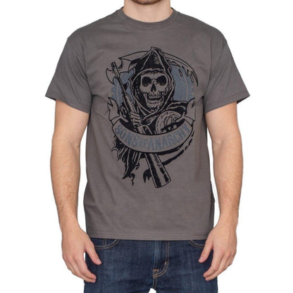 SOA Velvet Flocked Gear Logo T Shirt