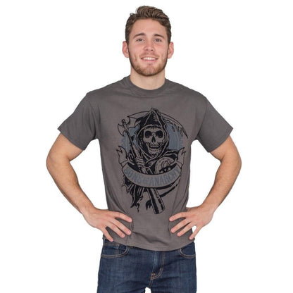 SOA Velvet Flocked Gear Logo T Shirt