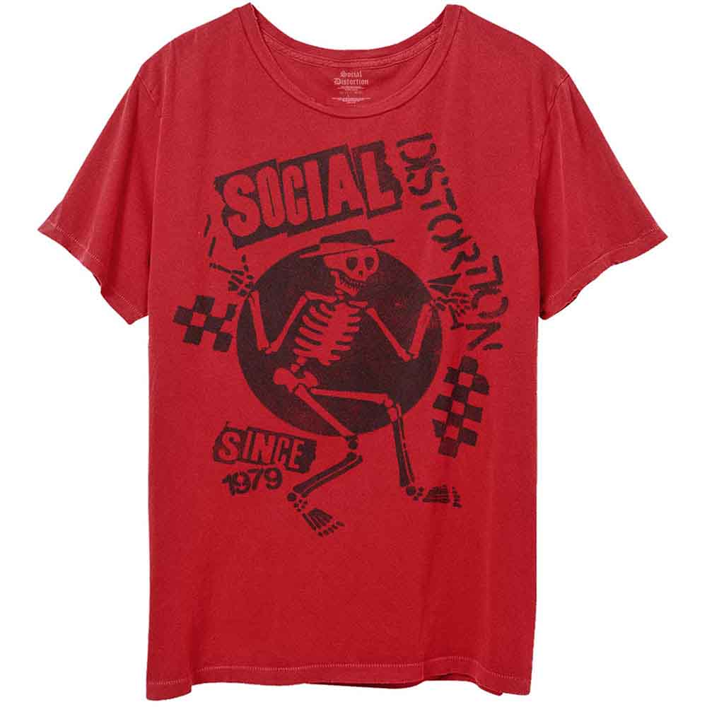 Social Distortion Speakeasy Checkerboard Mens T Shirt