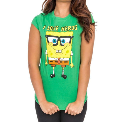 Spongebob Squarepants I Love Nerds T Shirt