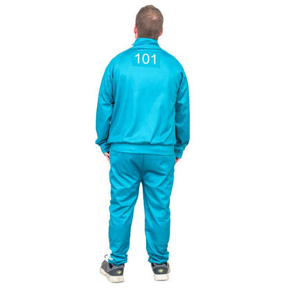 Squid Costume Green Jacket and Pants Halloween Cosplay