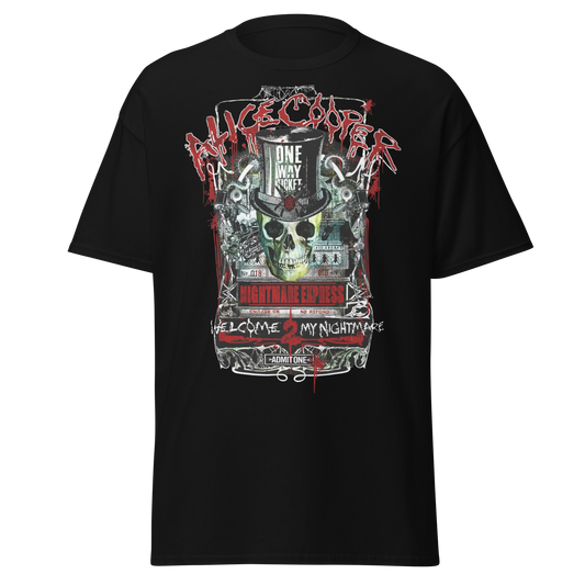 Alice Cooper Nightmare Express Jumbo Print Mens T Shirt