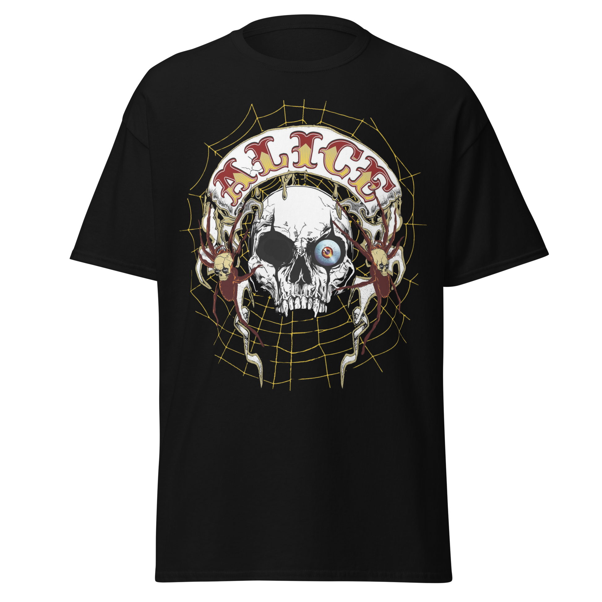 Alice Cooper One Eyed Skull Jumbo Print Mens T Shirt