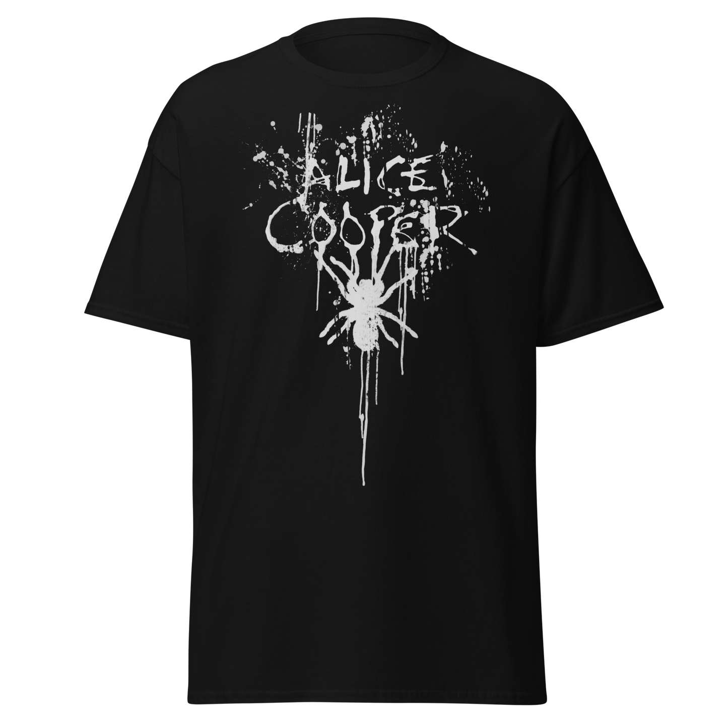 Alice Cooper Spider Drip Jumbo Print Mens T Shirt