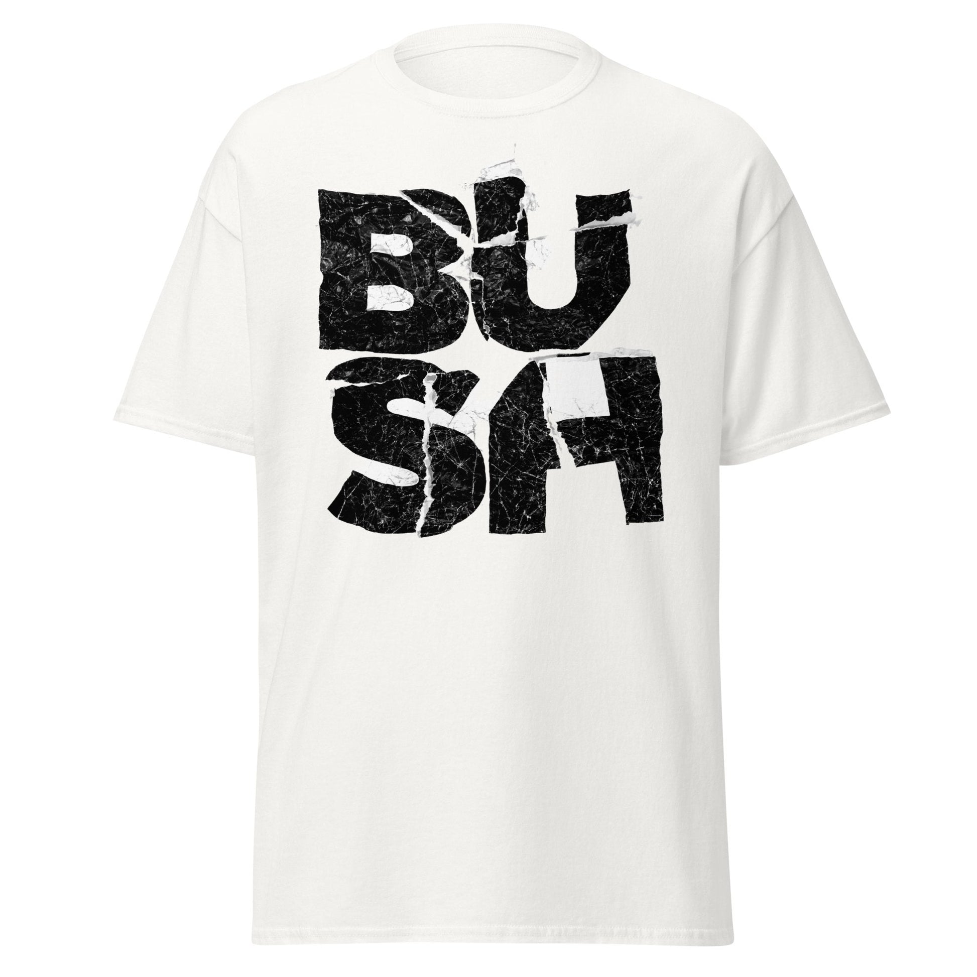 Bush Stacked Logo Jumbo Print Mens T Shirt
