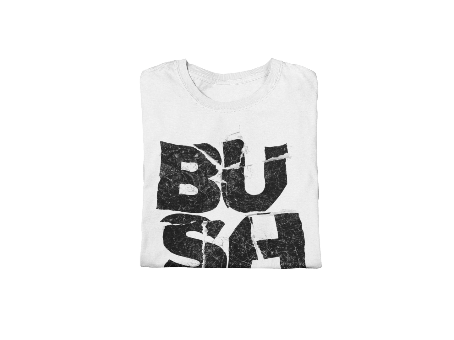 Bush Stacked Logo Jumbo Print Mens T Shirt