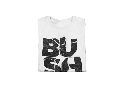 Bush Stacked Logo Jumbo Print Mens T Shirt