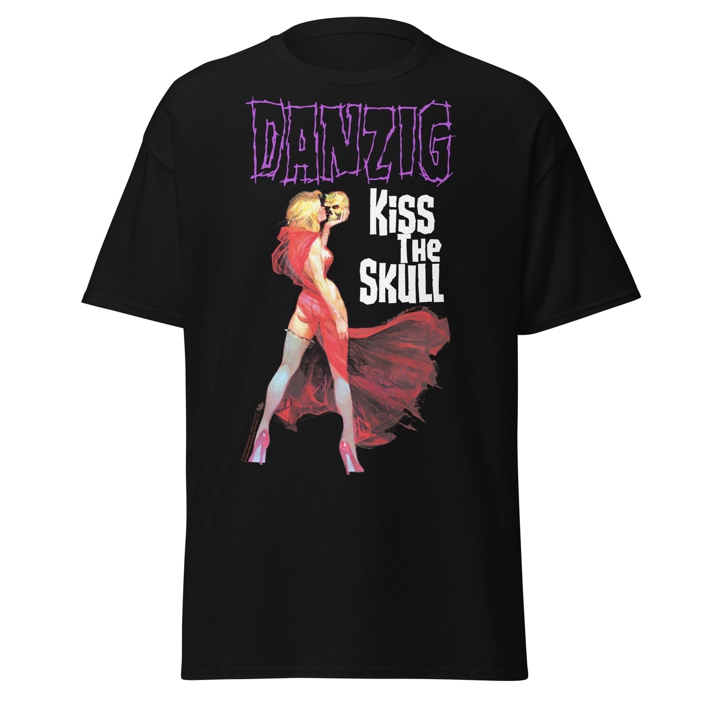Danzig - Kiss the Skull Jumbo Print Mens T Shirt