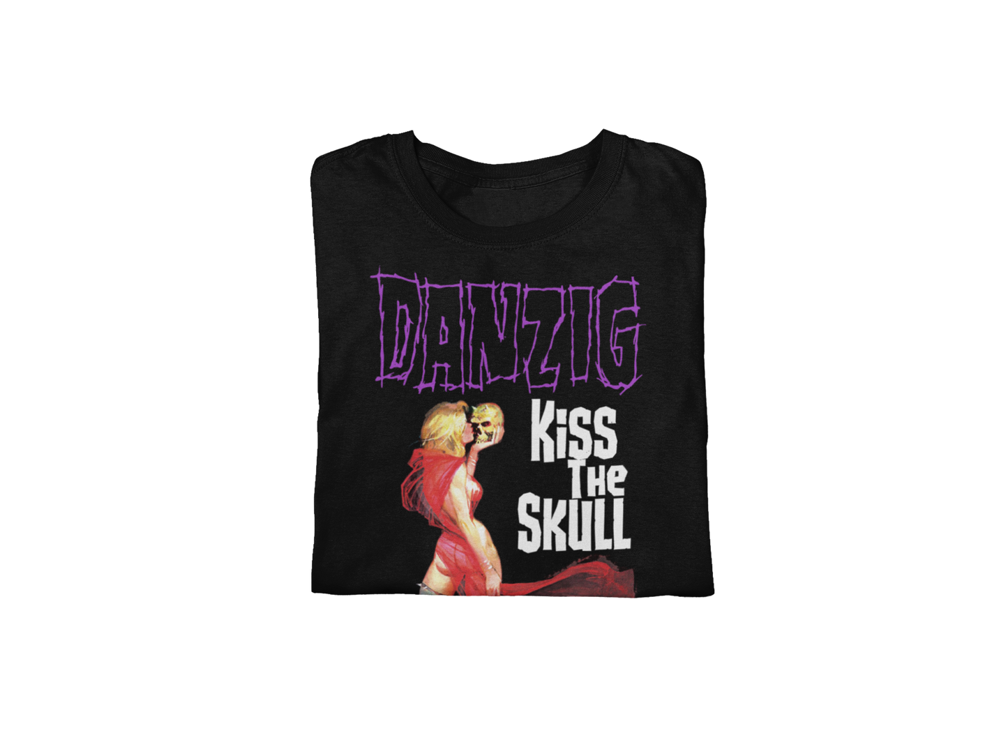 Danzig - Kiss the Skull Jumbo Print Mens T Shirt