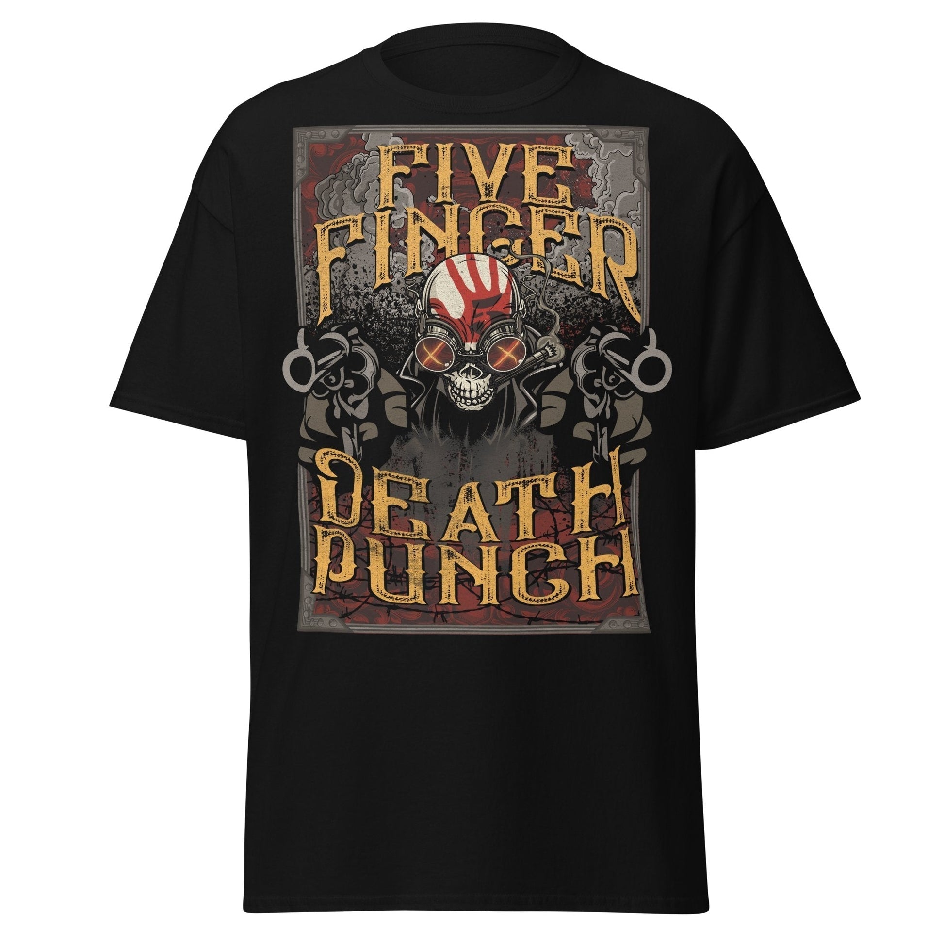 Five Finger Death Punch Barrels Jumbo Print Mens T Shirt