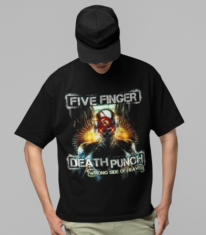 Five Finger Death Punch - Bot Heaven Jumbo Print Mens T Shirt