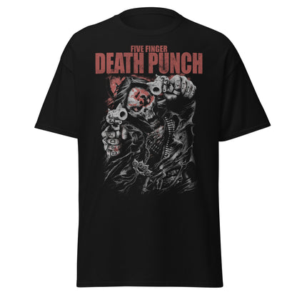 Five Finger Death Punch - Both Barrels Jumbo Print Mens T Shirt