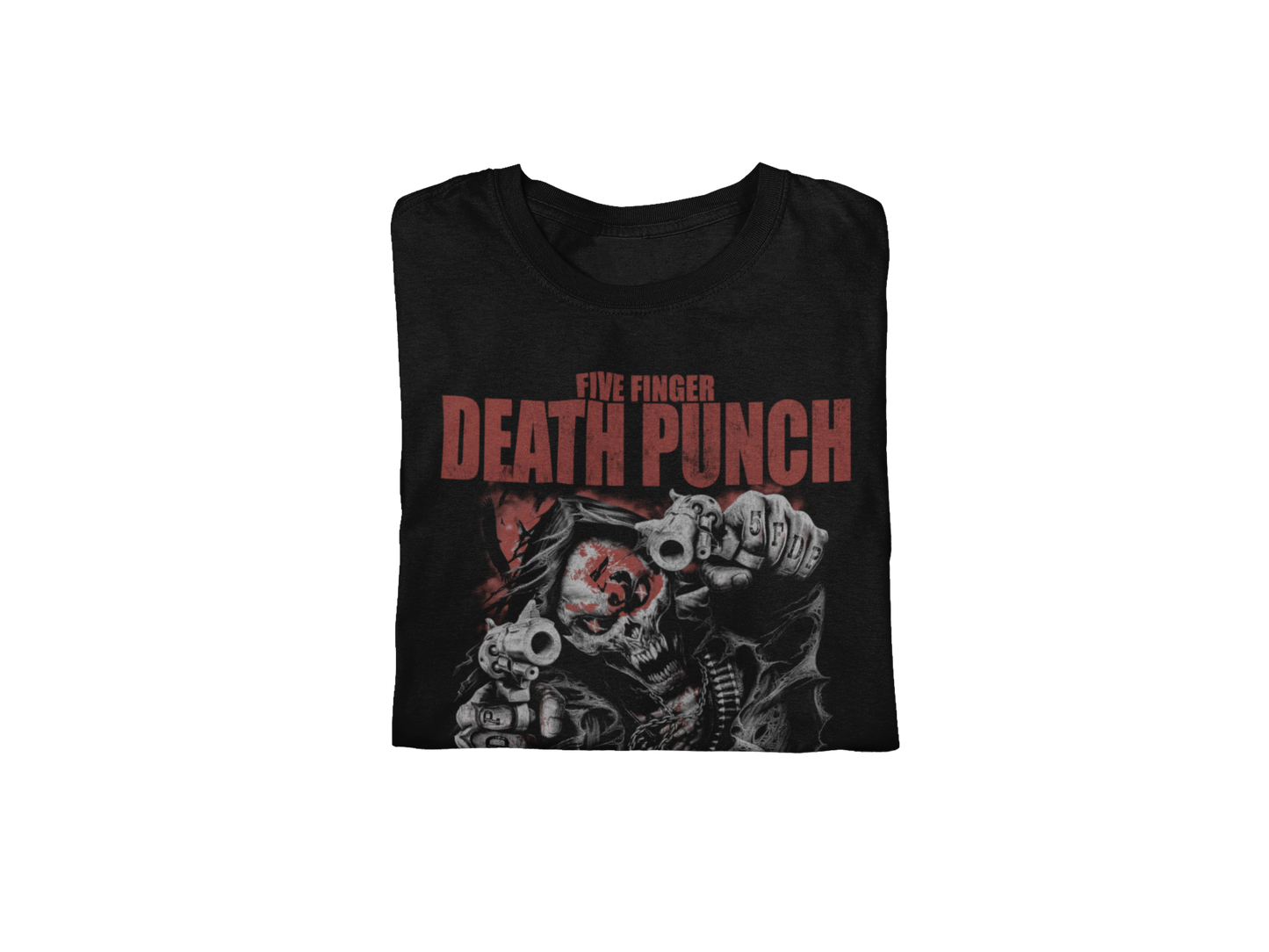 Five Finger Death Punch - Both Barrels Jumbo Print Mens T Shirt