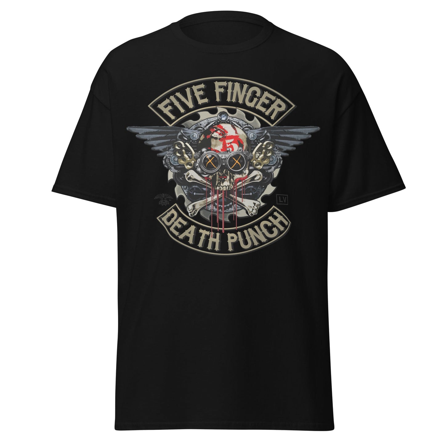 Five Finger Death Punch - Crossbones Jumbo Print Mens T Shirt