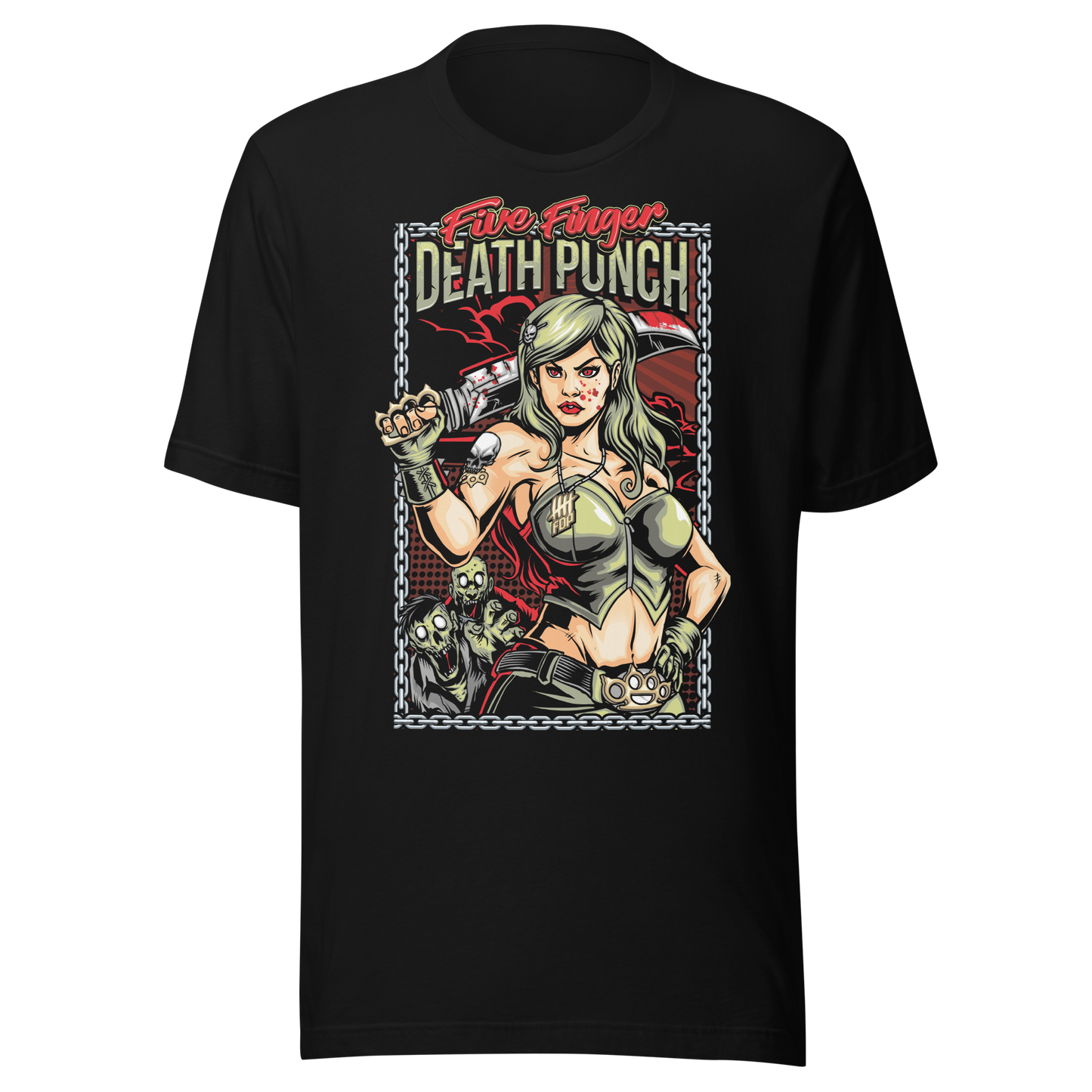 Five Finger Death Punch Machete Mens T Shirt