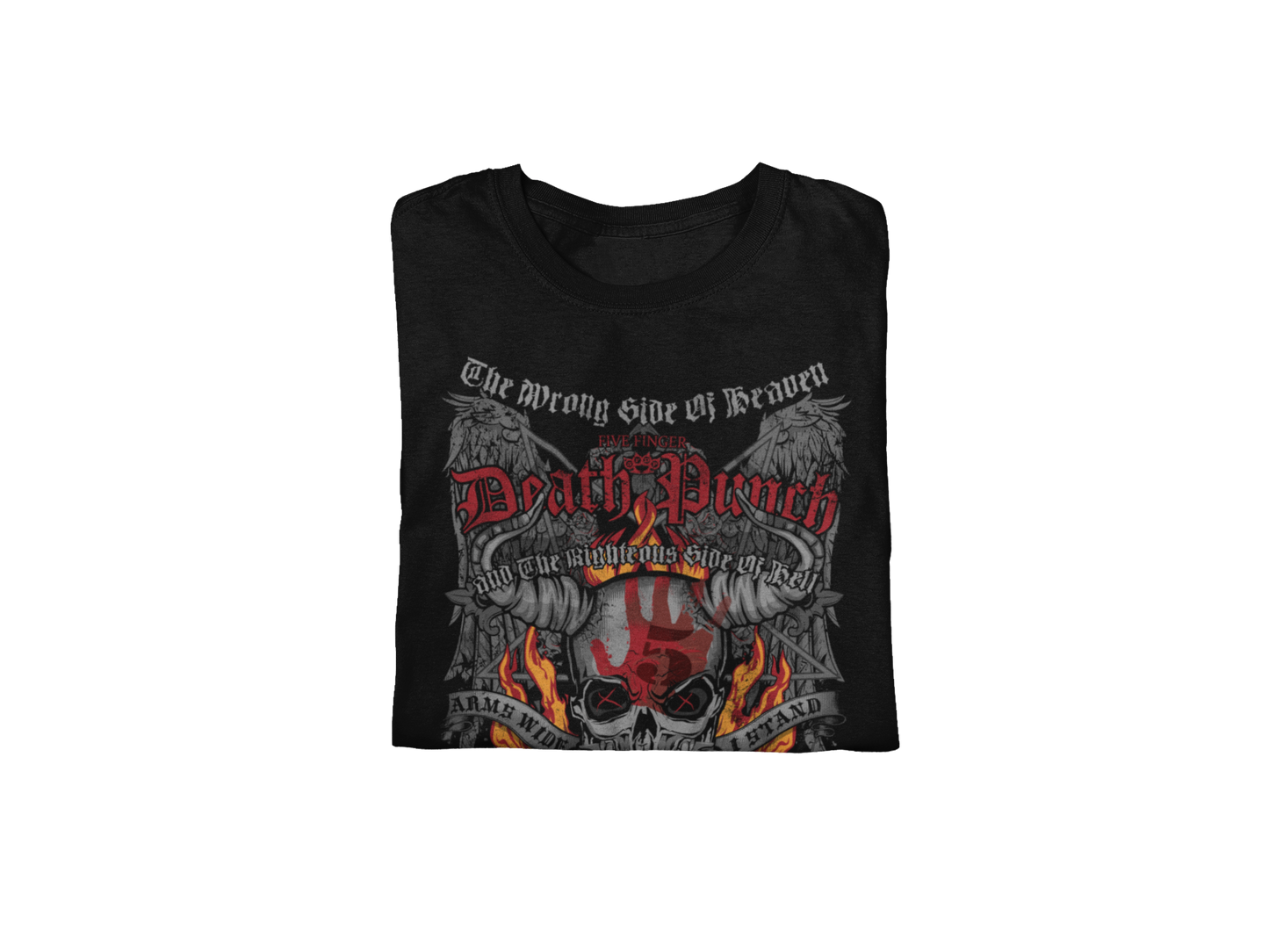 Five Finger Death Punch - Wrong or Righteous Jumbo Print Mens T Shirt