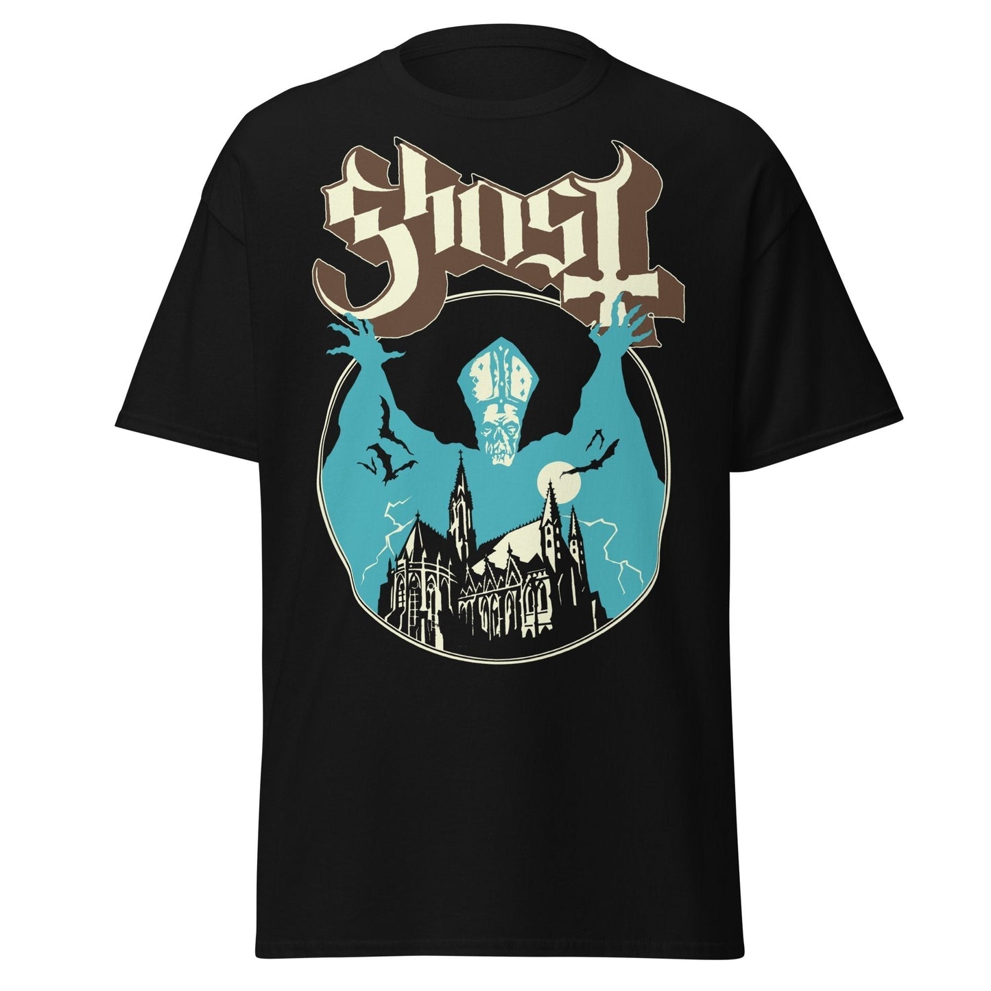 Ghost - Castle Jumbo Print Mens T Shirt