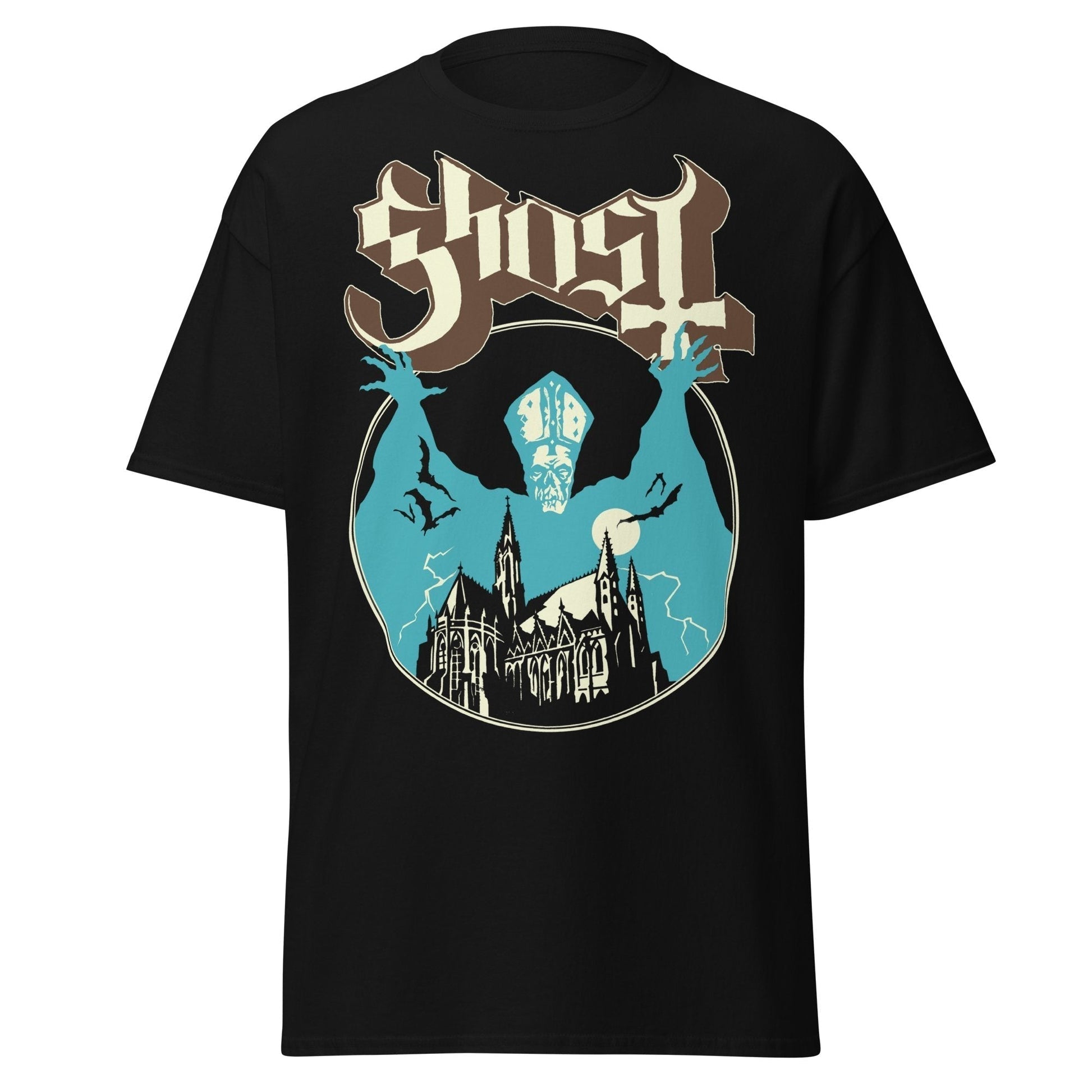 Ghost - Castle Jumbo Print Mens T Shirt