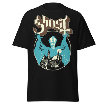 Ghost - Castle Jumbo Print Mens T Shirt