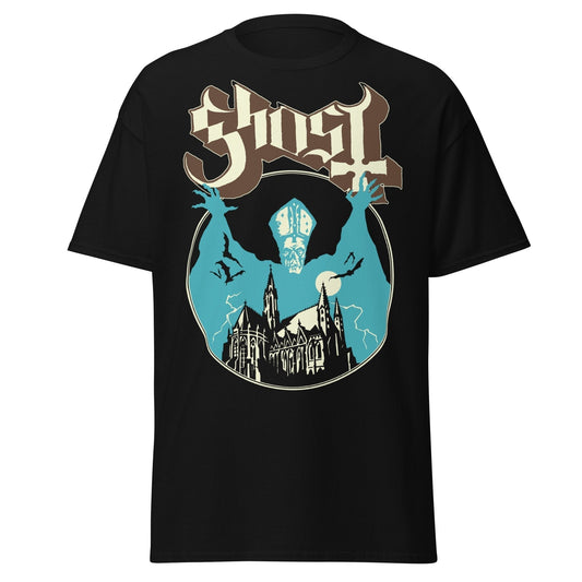 Ghost - Castle Jumbo Print Mens T Shirt