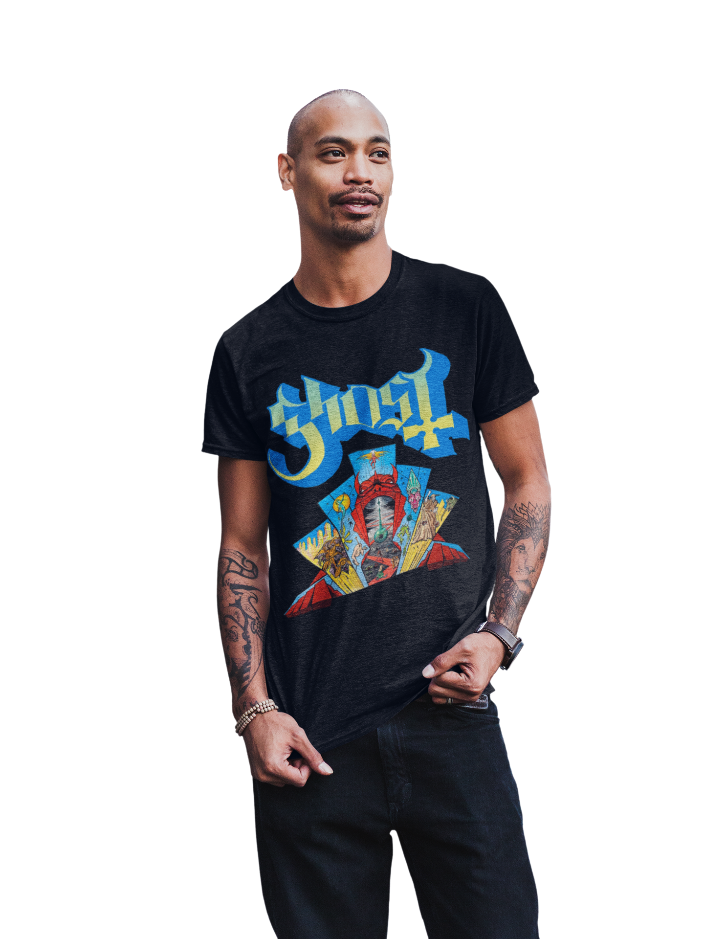 Ghost - Devil's Mouth Jumbo Print Mens T Shirt