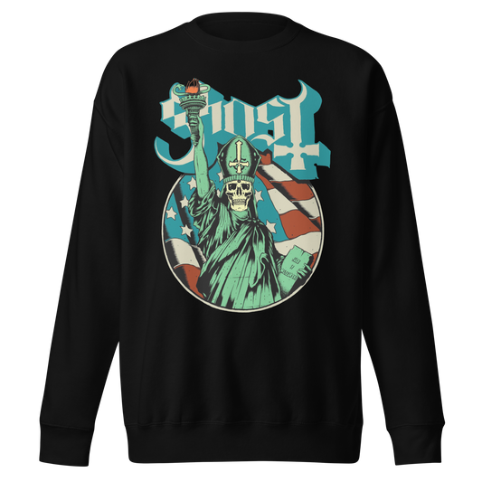 Ghost - Statue of Liberty Jumbo Print Sweatshirt