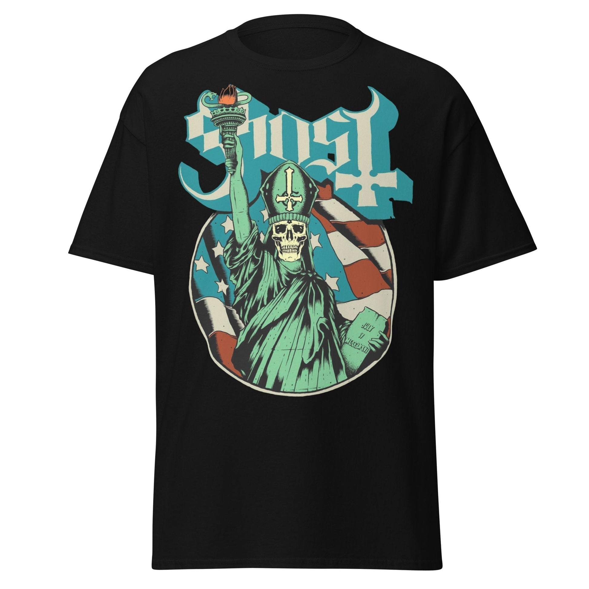 Ghost - Statue of Liberty Jumbo Print Mens T Shirt