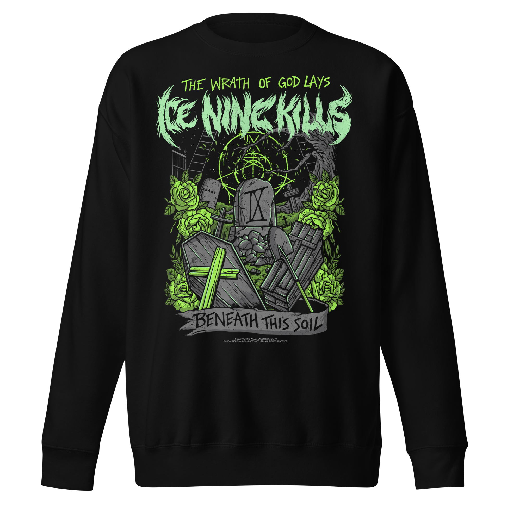 Ice Nine Kills Green Wrath Jumbo Print Sweatshirt