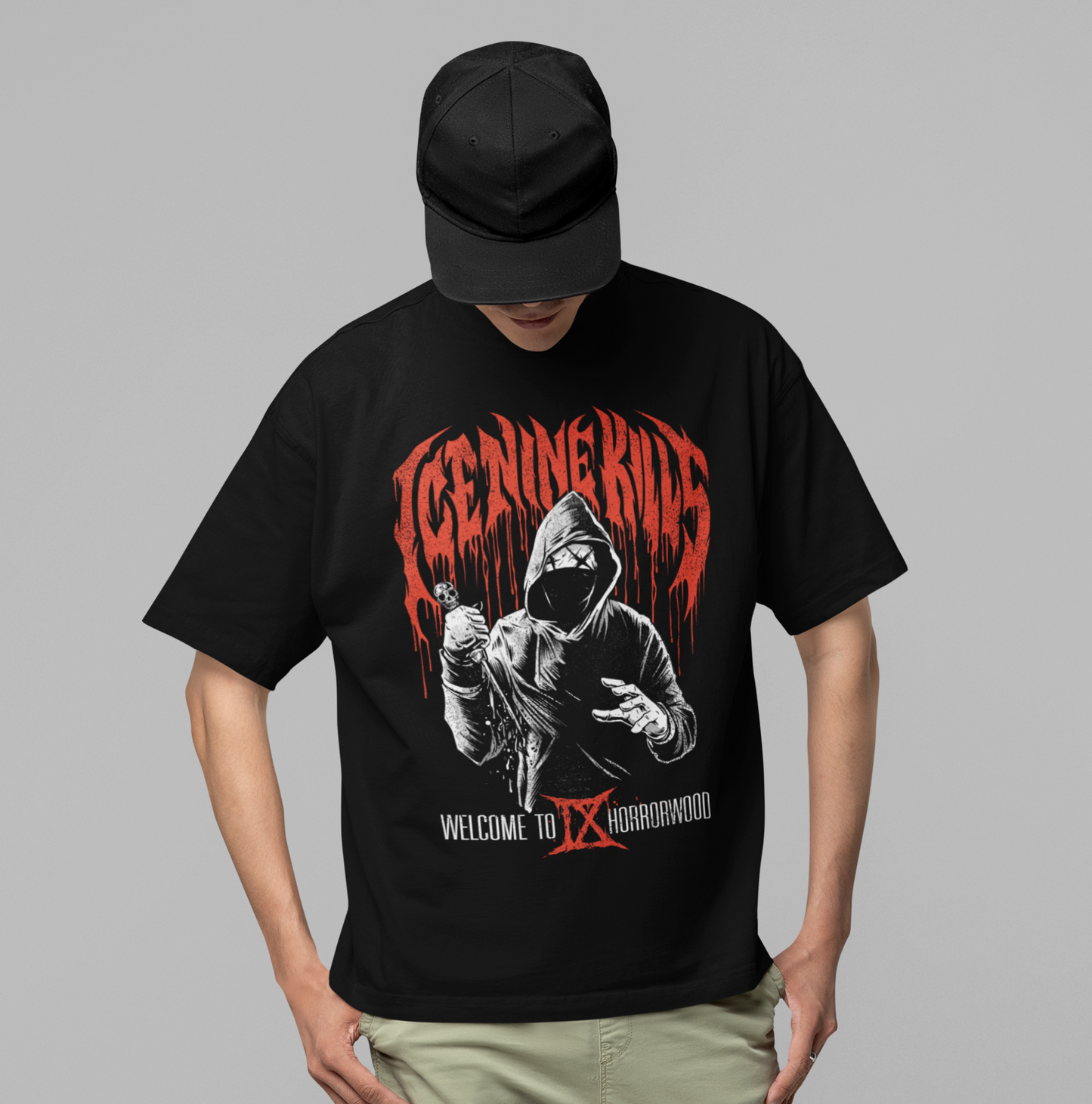 Ice Nine Kills Ix Horrorwood Jumbo Print Mens T Shirt
