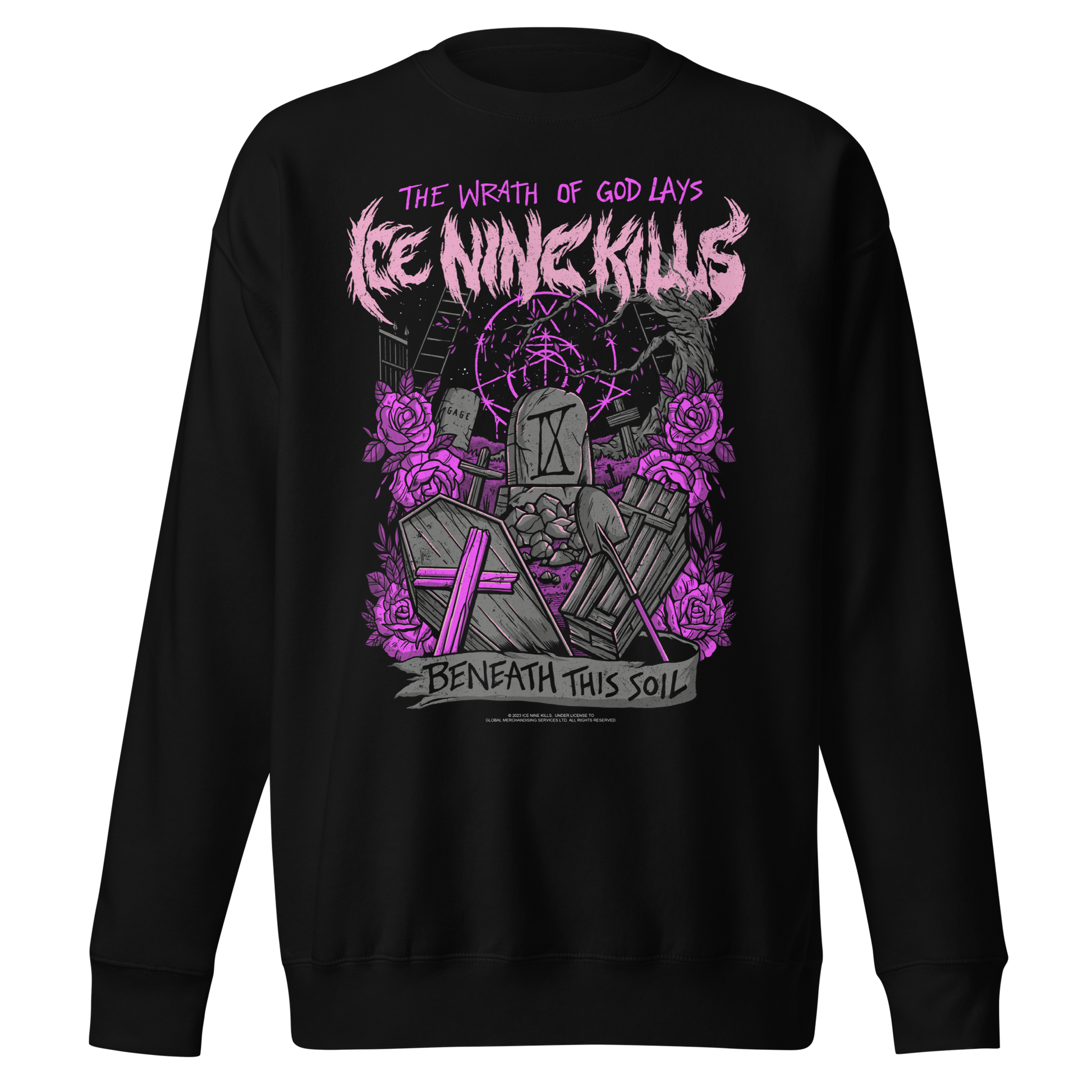 Ice Nine Kills Purple Wrath Jumbo Print Sweatshirt