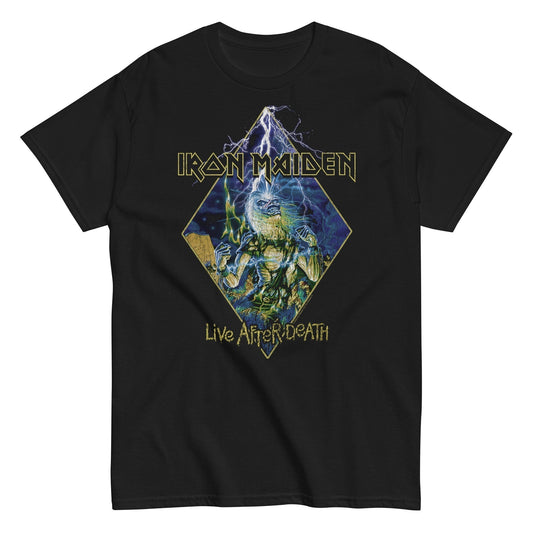 Iron Maiden - Lightnin Jumbo Print Mens T Shirt