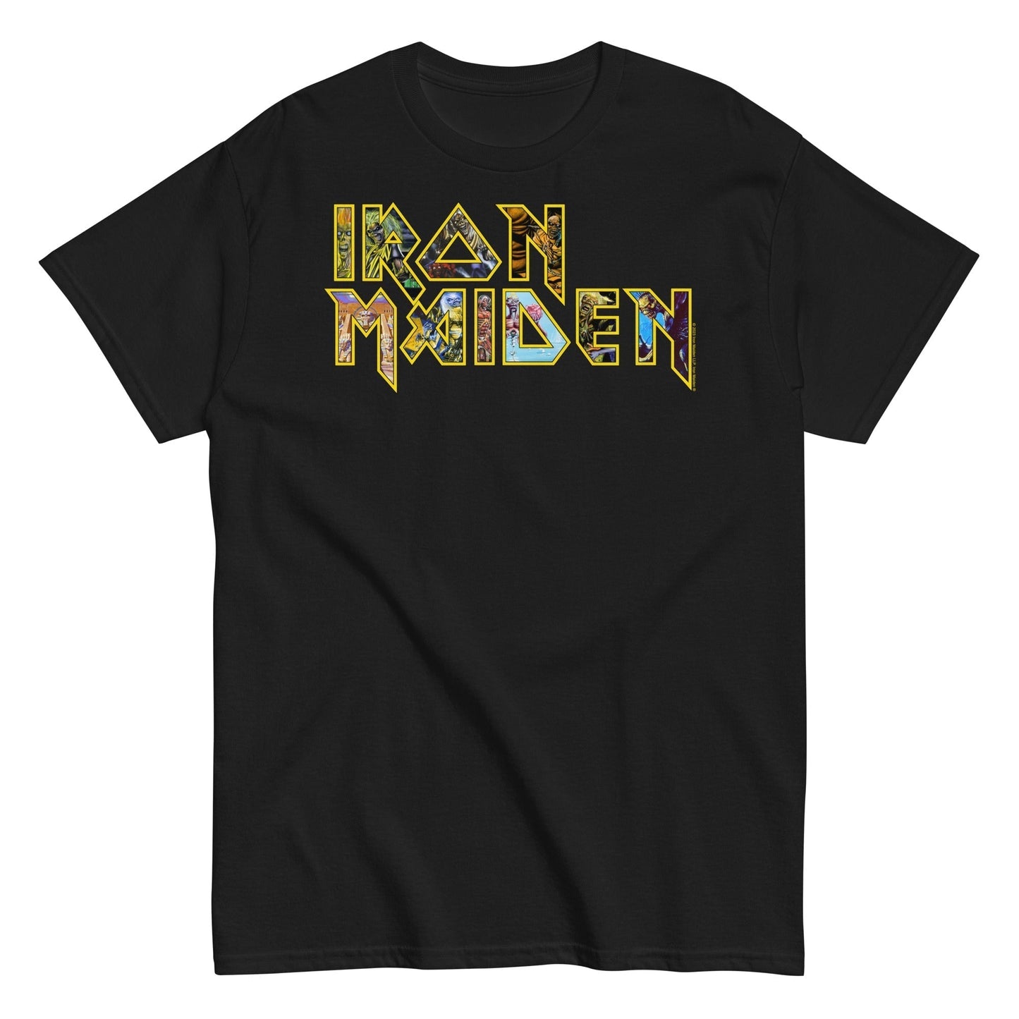 Iron Maiden - Logo Eddie Jumbo Print Mens T Shirt