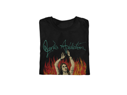 Jane's Addiction - Flames Jumbo Print Mens T Shirt