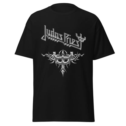 Judas Priest - Liquid Metal Logo Jumbo Print Mens T Shirt