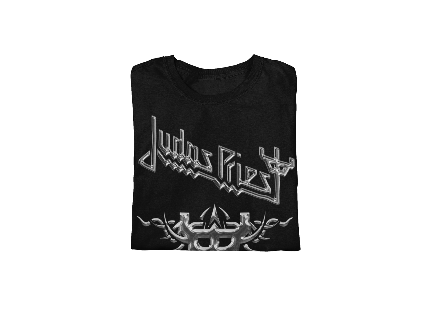 Judas Priest - Liquid Metal Logo Jumbo Print Mens T Shirt