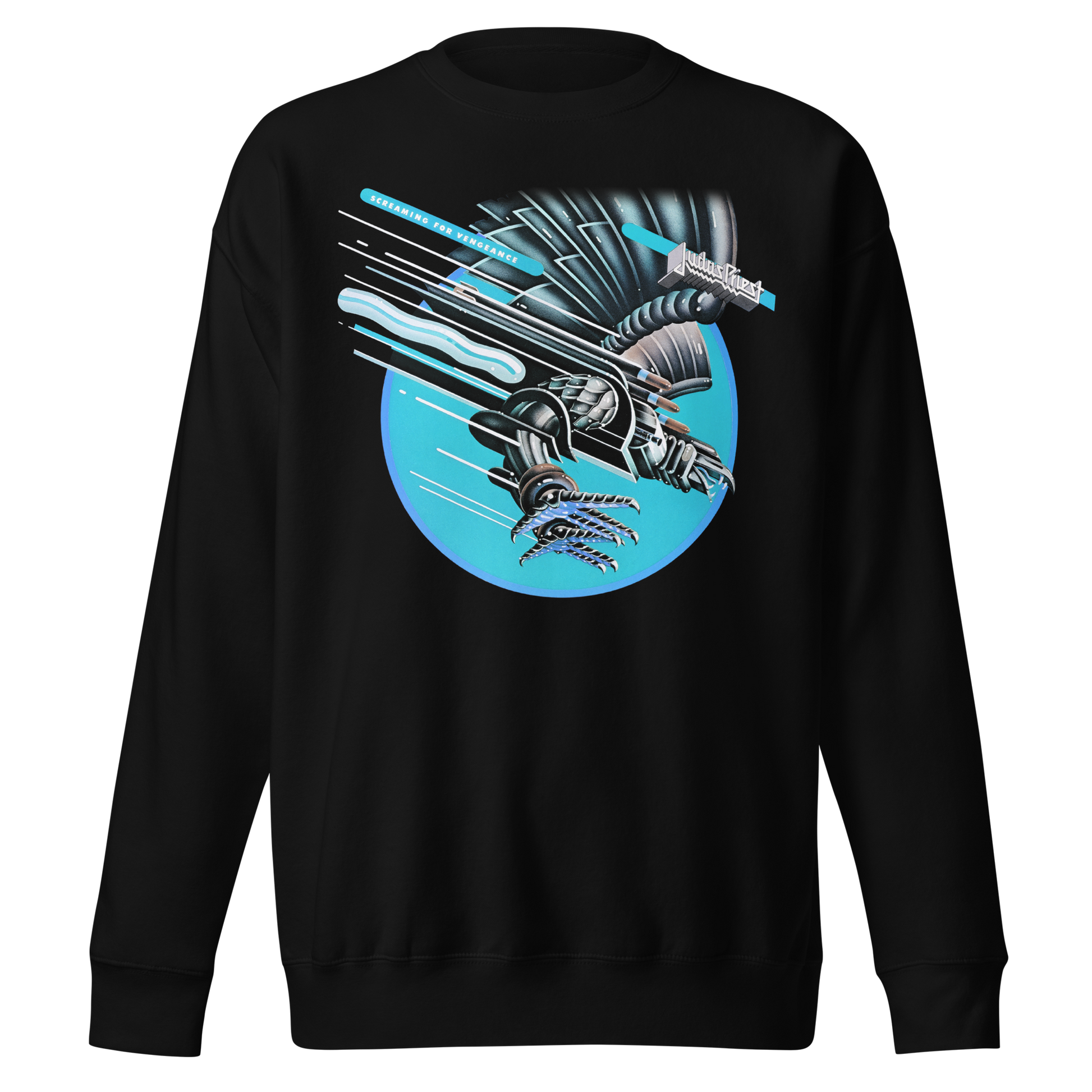 Judas Priest Neon Screaming Jumbo Print Sweatshirt