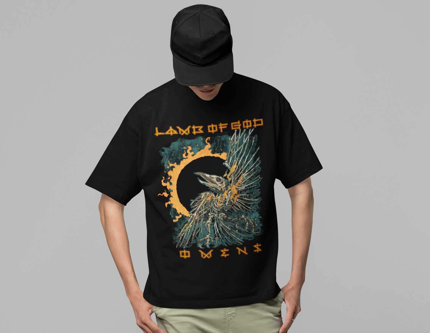Lamb Of God - Omens Album Cover Jumbo Print T-ShirtMens T Shirt
